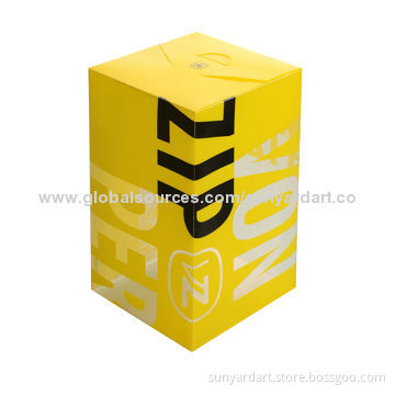 Clear plastic box with soft crease, in offset printing